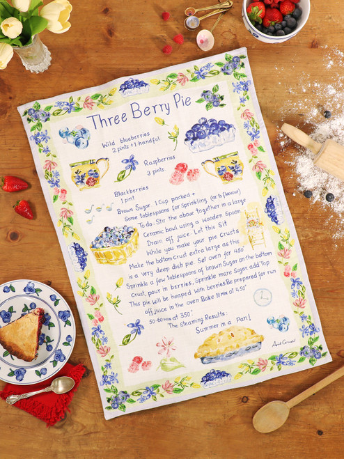Berry Pie Tea Towel - Multi