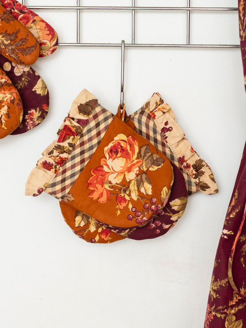 Bountiful Harvest Patchwork Mini Mitt Set of 2 - Multi