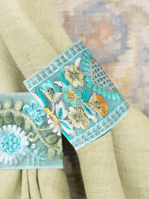 Bel Canto Napkin Ring Set of 4 - Turquoise