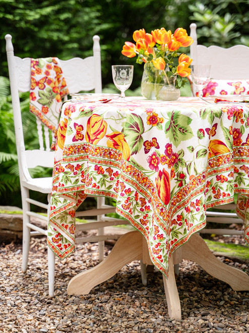 Cornucopia Tablecloth - Ecru