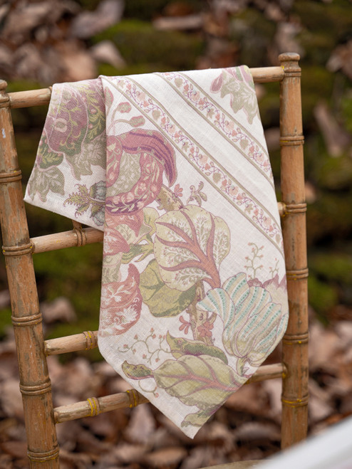 Blooming Jungle Linen Napkin Set of 4 - Natural