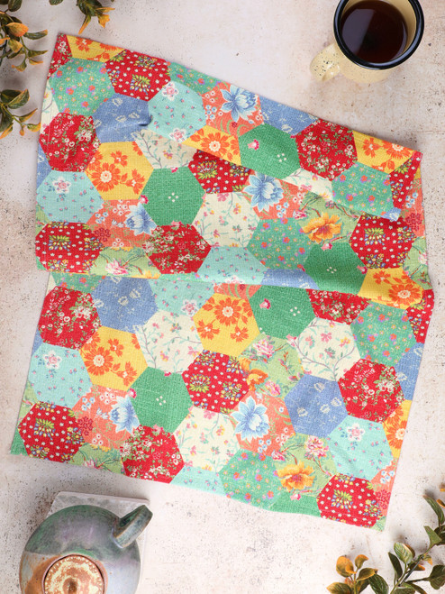 County Fair Patchwork Tea Towel Set of 2 - Multi