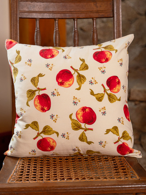 Apple Cushion Cover - Ecru