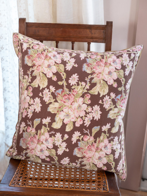 Apple Blossom Cushion Cover - Nutmeg