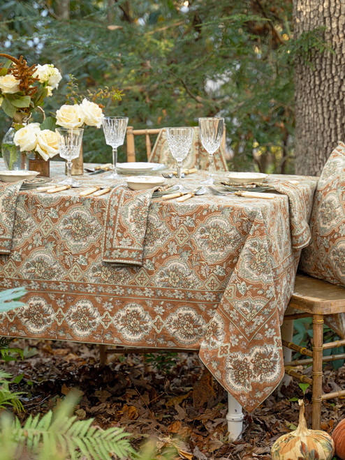 Timeless Tapestry Tablecloth - Maple