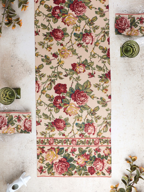 Winter Rose Runner - Antique