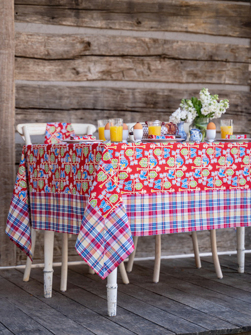 Chicken at Home Tablecloth - Red