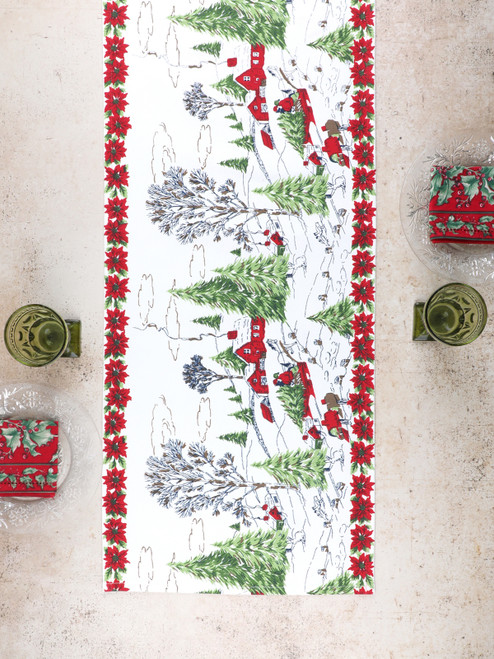 Yuletide Runner - Ivory