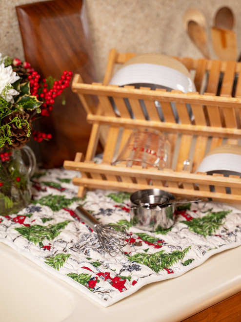 Yuletide Drying Mat - Ivory