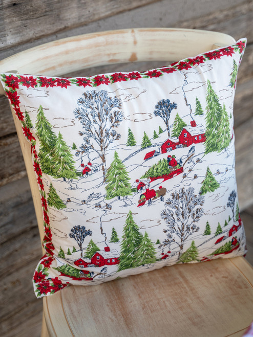 Yuletide Cushion Cover - Ivory