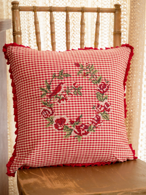 Winter's Welcome Cushion Cover - Red