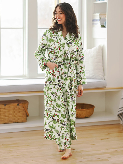 Chickadee Dressing Gown - Ivory