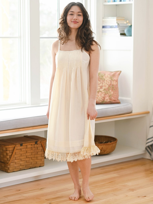 Esme Slip Nighty  - Ecru