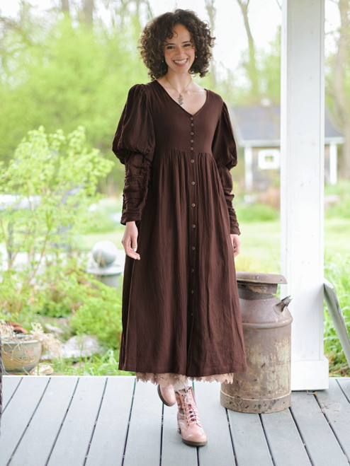 Romantasy Dress - Brown
