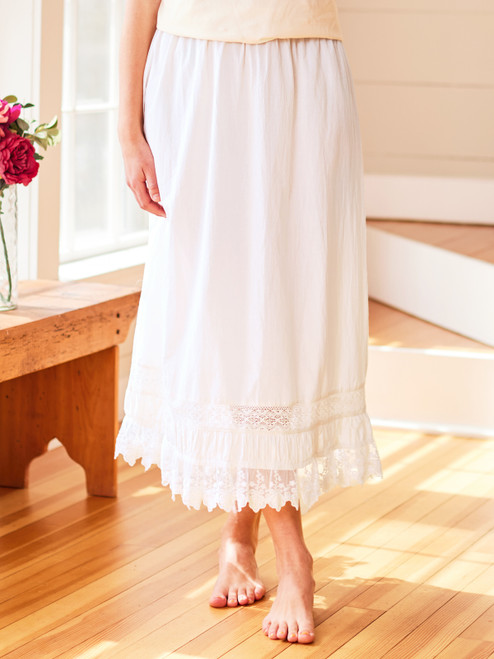 Savannah Half Slip - White