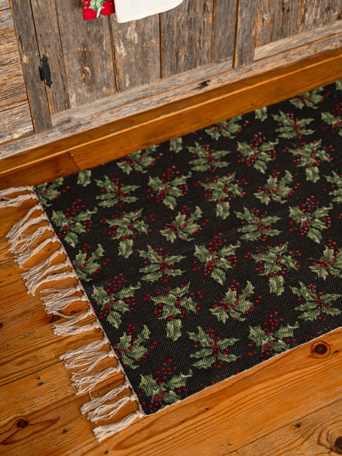 Holly Small Dhurrie - Black