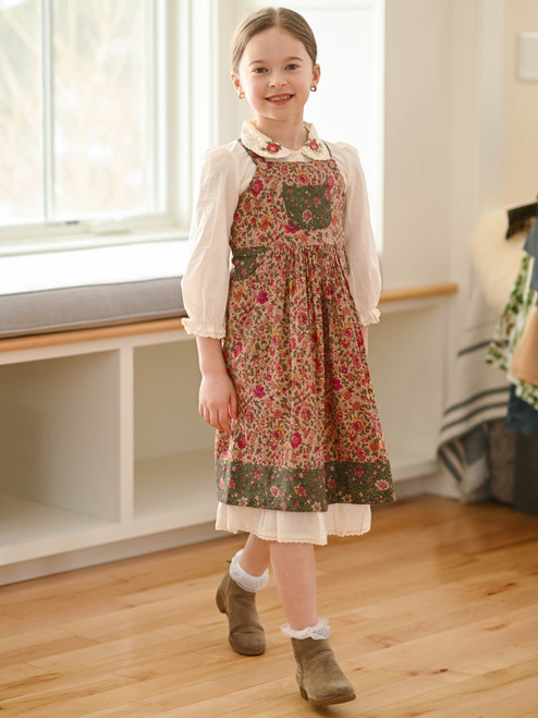 Heather Kids Dress - Gold Multi