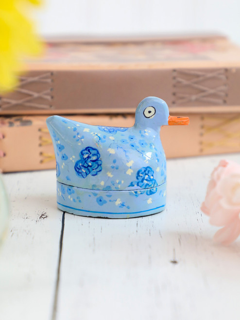 Henrietta Small Duck Box - Blue