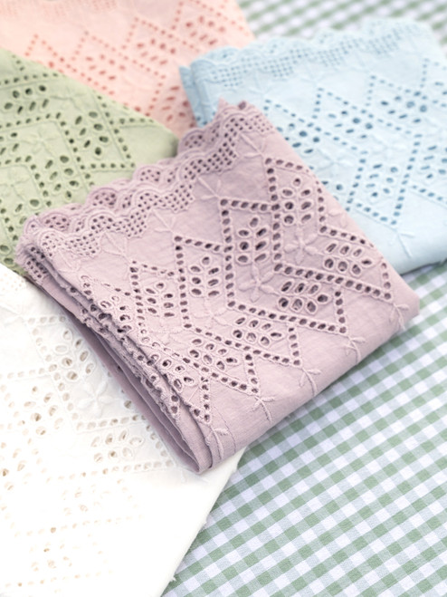 Everyday Eyelet Napkin Set of 2 - Lavender