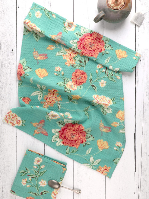 Eden Tea Towel Set of 2 - Jade