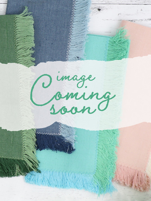 Chambray Cottage Napkin Set of 4 - Turquoise Green