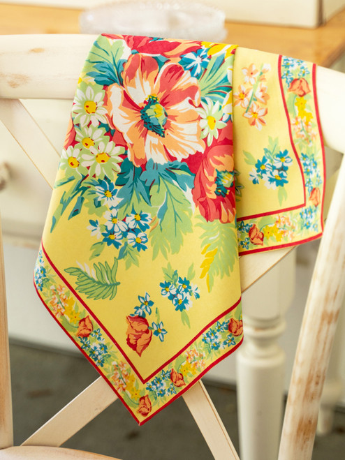 Charming Napkin Set of 4 - Yellow