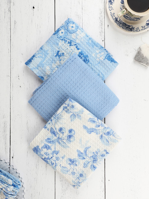 Bluetiful Tea Towel Bundle Set of 3 - Blue