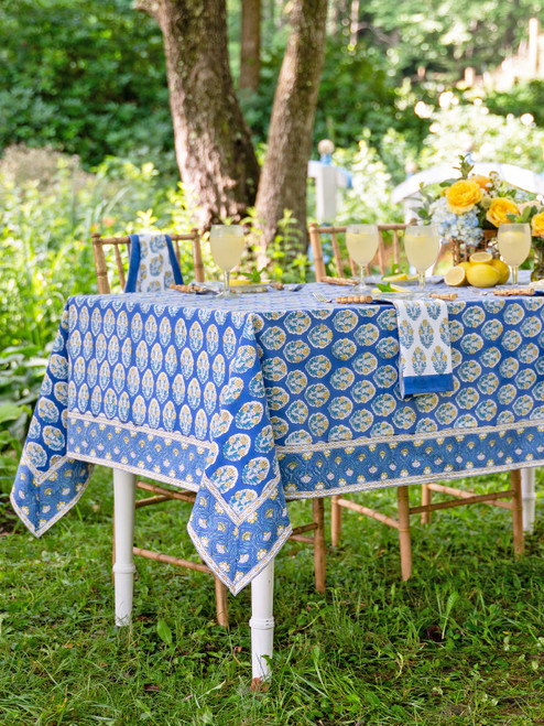 Jaipur Tablecloth - Navy