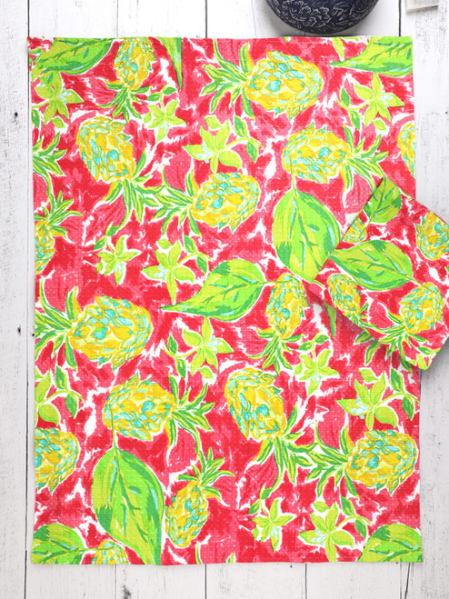 Pineapple Tea Towel Set of 2 - Bright
