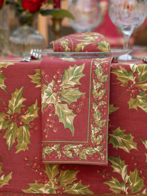 Winterberry Napkin Set of 4 - Red