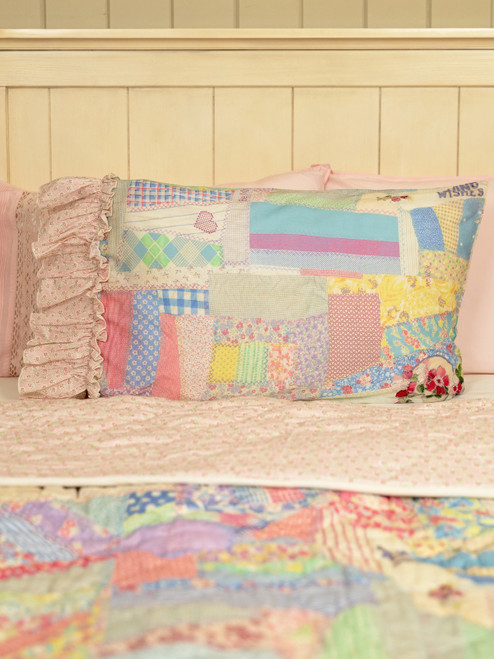 Scrapbook Patchwork Pillowcase - Pastel