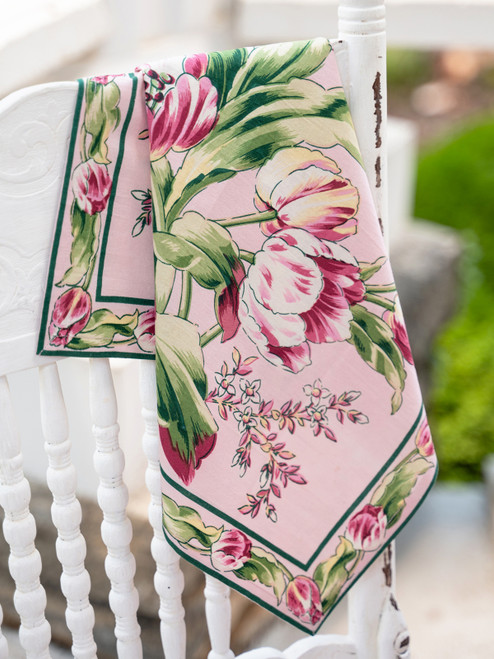 Tulip Dance Napkin Set of 4 - Pink