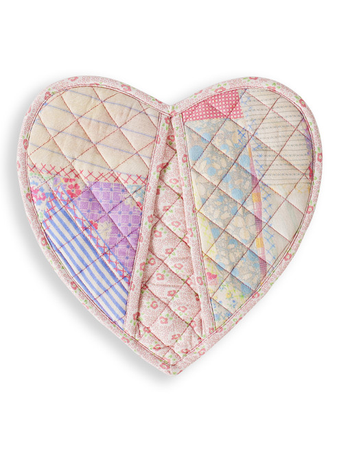 Scrapbook Patchwork Heart Mini Mitt - Pastel