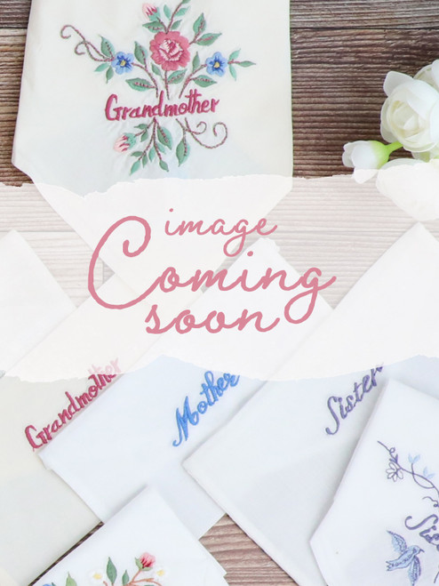 Mother Embroidered Envelope Hankie - Rose