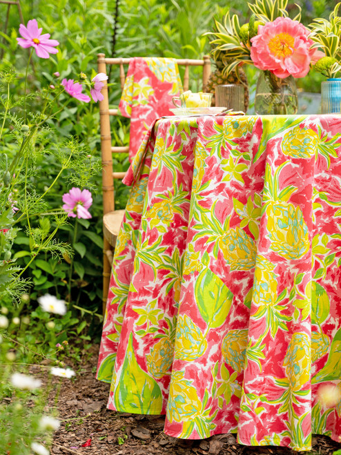 Pineapple Round Cloth - Bright