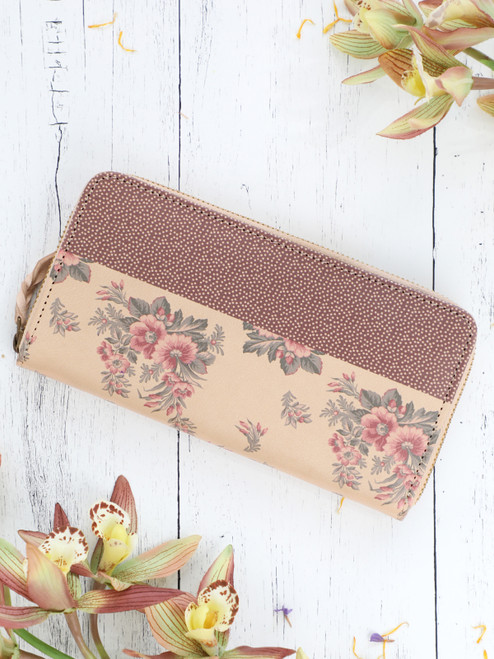 Colette Leather Wallet - Ecru