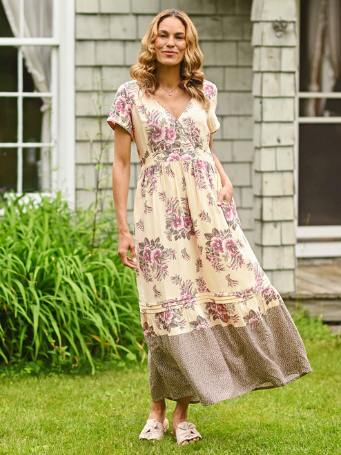 Colette Hostess Dress - Ecru