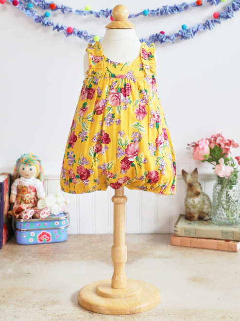 Dancing Flower Baby Bubble - Yellow