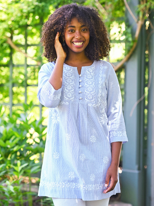 Scotia Stripe Tunic - Blue