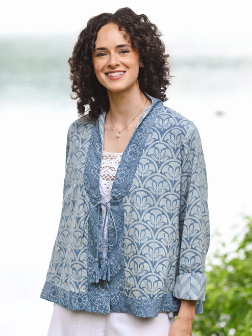 Rajasthan Desert Cover Up - Light Indigo