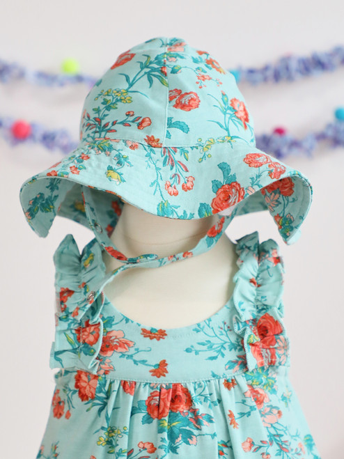Sweet Georgia Jersey Baby Sunhat - Aqua