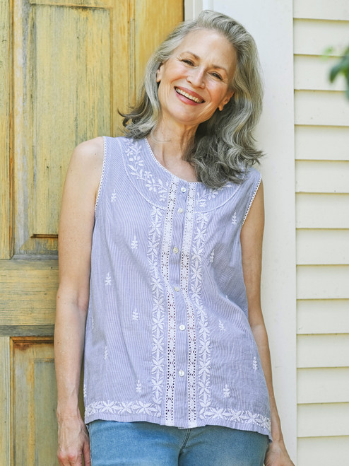 Chesapeake Stripe Camisole - Blue