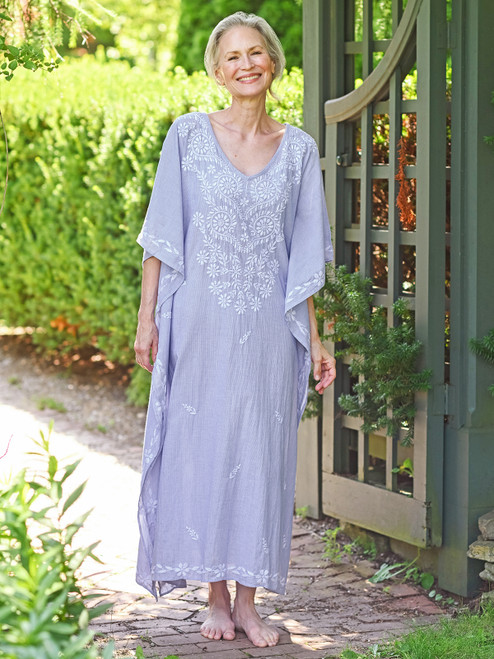 Nuage Stripe Caftan - Blue