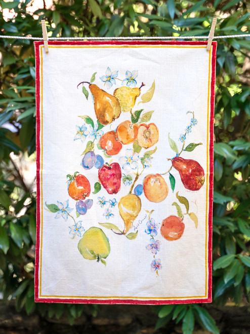 Bushel and a Peck Tea Towel - Multi