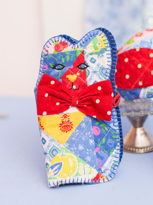 Primary Patchwork Sewing Kitty - Multi