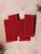 Garden Jacquard Napkin Set of 4 - Red