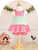 Friendly Baby Dress - Pink Green