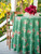 Russian Chintz Round Cloth - Green