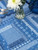 Harmony Patchwork Tablecloth - Blue