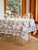 Backyard Rooster Tablecloth - Blue